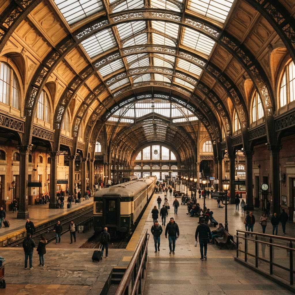Estacion de tren historica en Buenos Aires